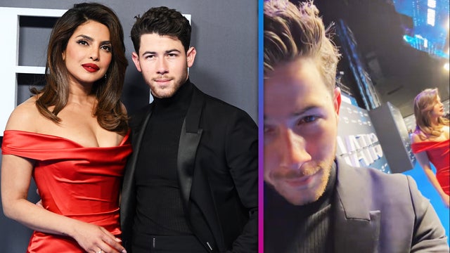 Nick Jonas Uses Perfect Song Lyric for Priyanka Chopra's 'Red Dress' at 'Citadel' Premiere