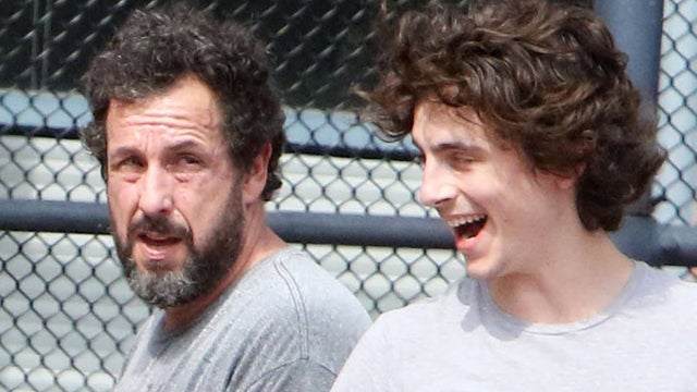 Timothée Chalamet and Adam Sandler Play Basketball Together in NYC