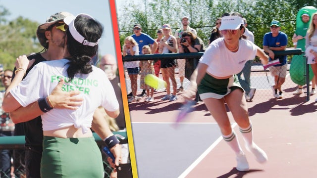 Katy Perry and Orlando Bloom Share a Kiss After Playing Pickleball Against Each Other