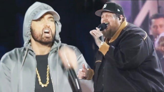 Eminem and Jelly Roll Give Surprise Performance at Michigan Central Station