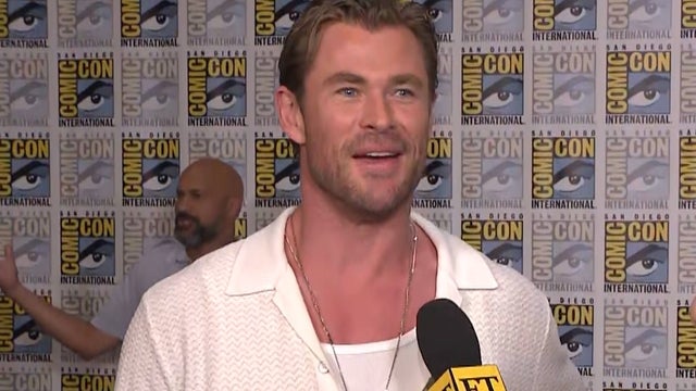 Chris Hemsworth Reacts to People Walking Around as 'Thor' at SDCC (Exclusive)