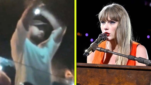 Watch Travis Kelce Appear to Tear Up During Taylor Swift's Surprise Eras Tour Song