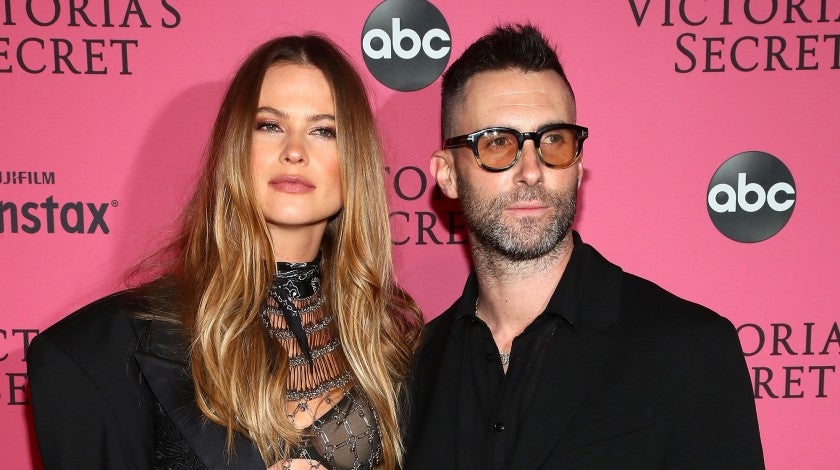 Behati Prinsloo and Adam Levine at Victoria's Secret After Party