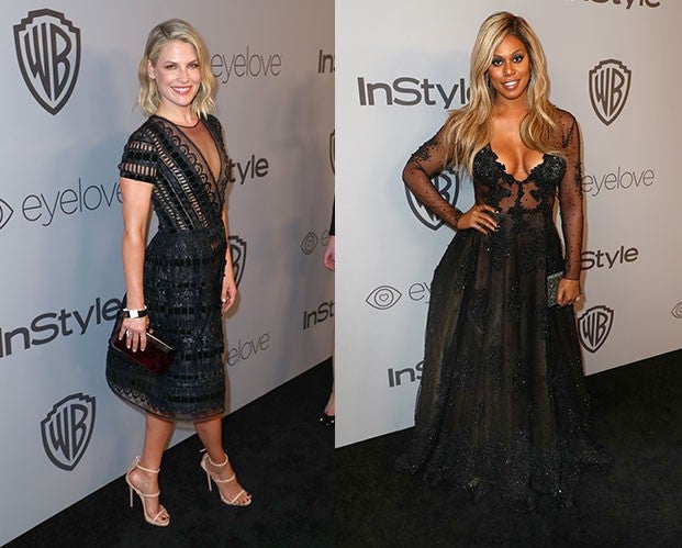 Ali Larter and Laverne Cox at InStyle party
