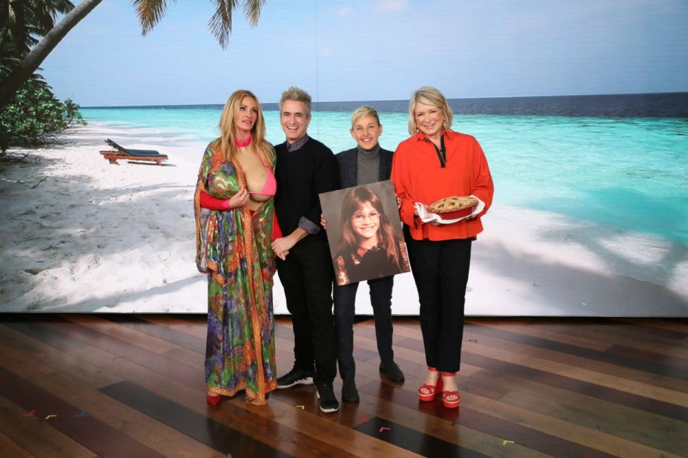 Julia Roberts, Dermot Mulroney, Ellen DeGeneres, Martha Stewart