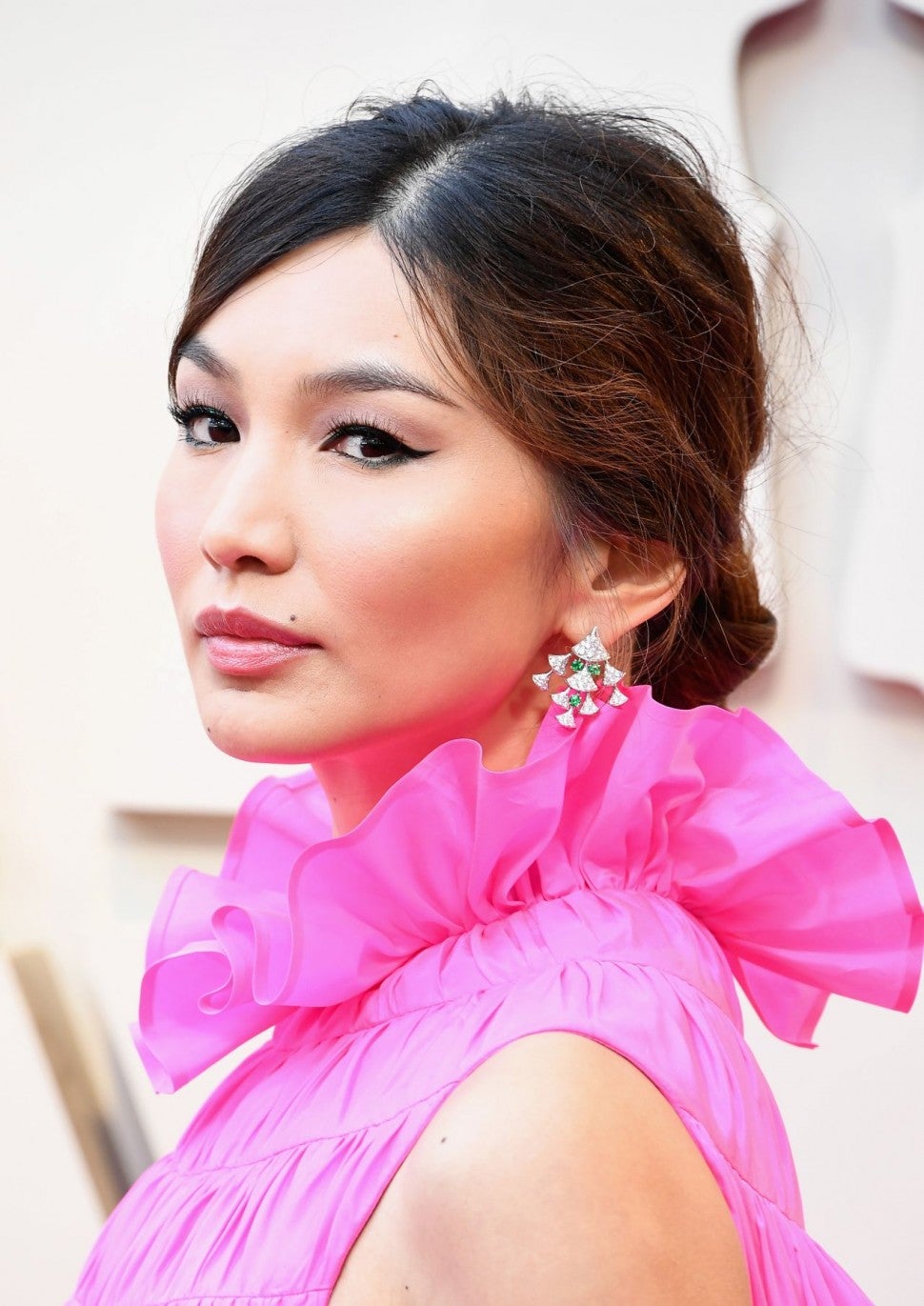 Gemma Chan beauty look at 2019 oscars
