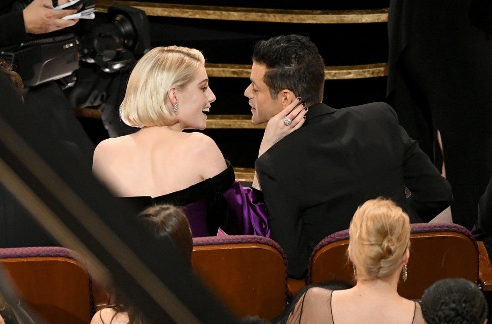 Lucy Boynton and Rami Malek attend the 91st Annual Academy Awards at Dolby Theatre on February 24, 2019 in Hollywood, California. 