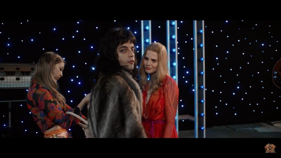 Rami Malek and Lucy Boynton in 'Bohemian Rhapsody'