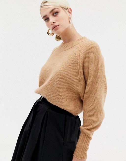 ASOS Selected camel sweater