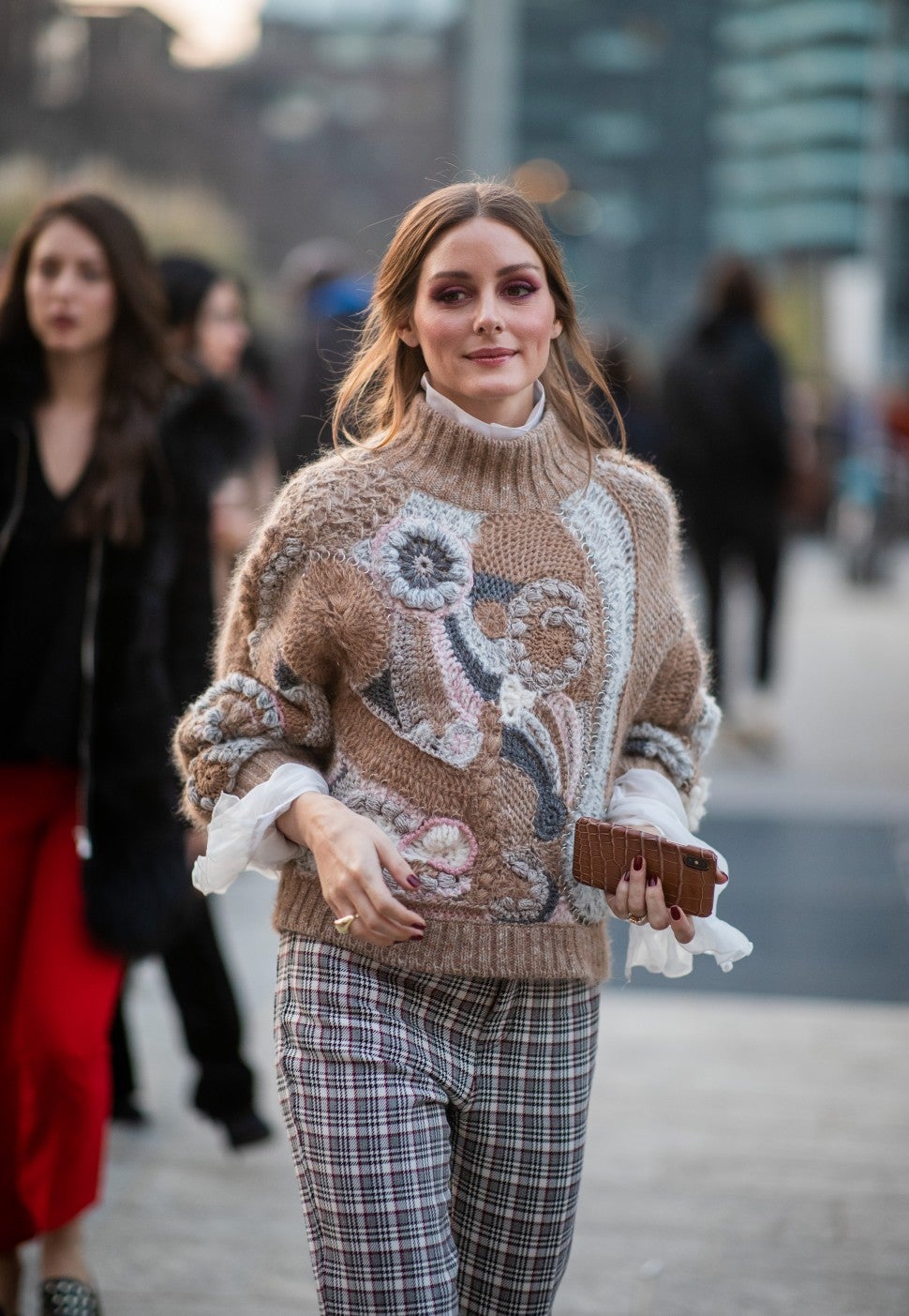 Olivia Palermo checked pant street style