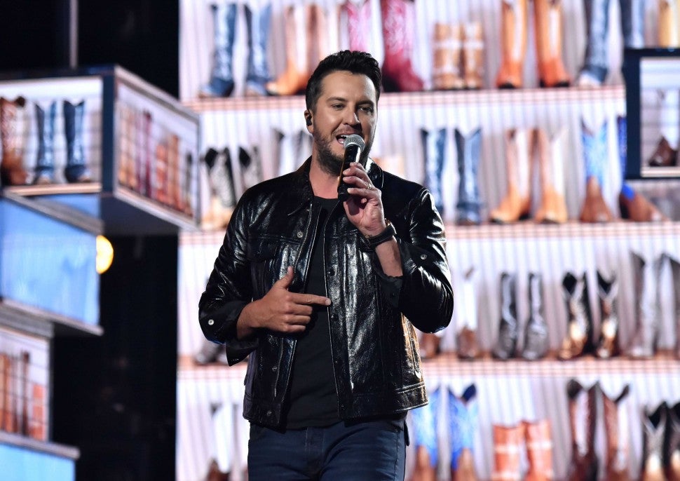 Luke Bryan performs at the 54th Academy Of Country Music Awards in Las Vegas on April 7