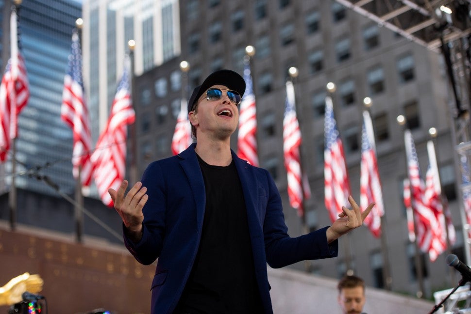 Gavin DeGraw performs over MDW
