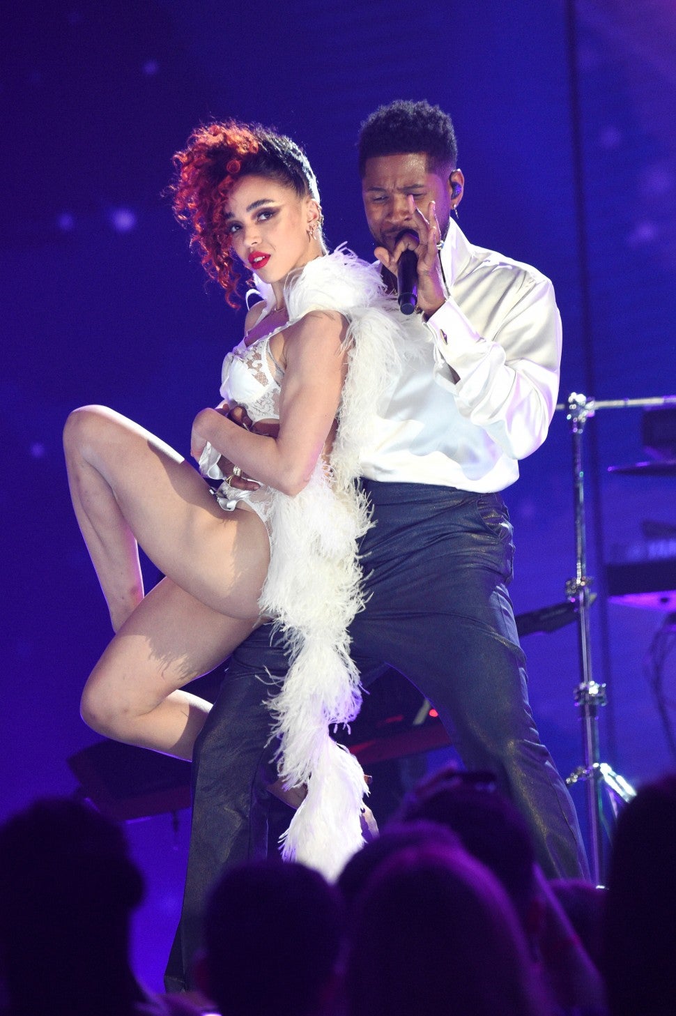 FKA Twigs and Usher perform onstage during the 62nd Annual GRAMMY Awards