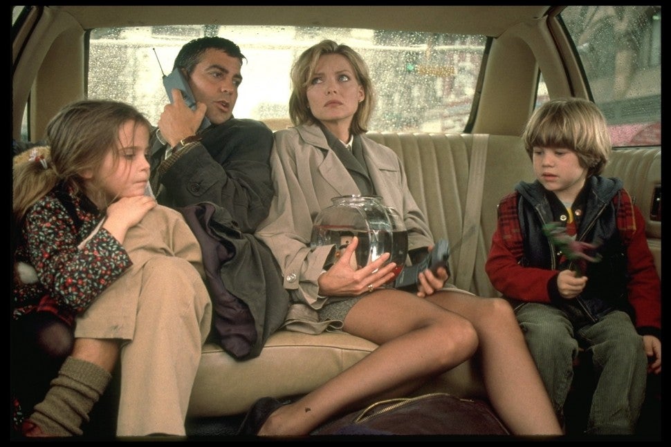George Clooney and Michelle Pfeiffer in 'One Fine Day'