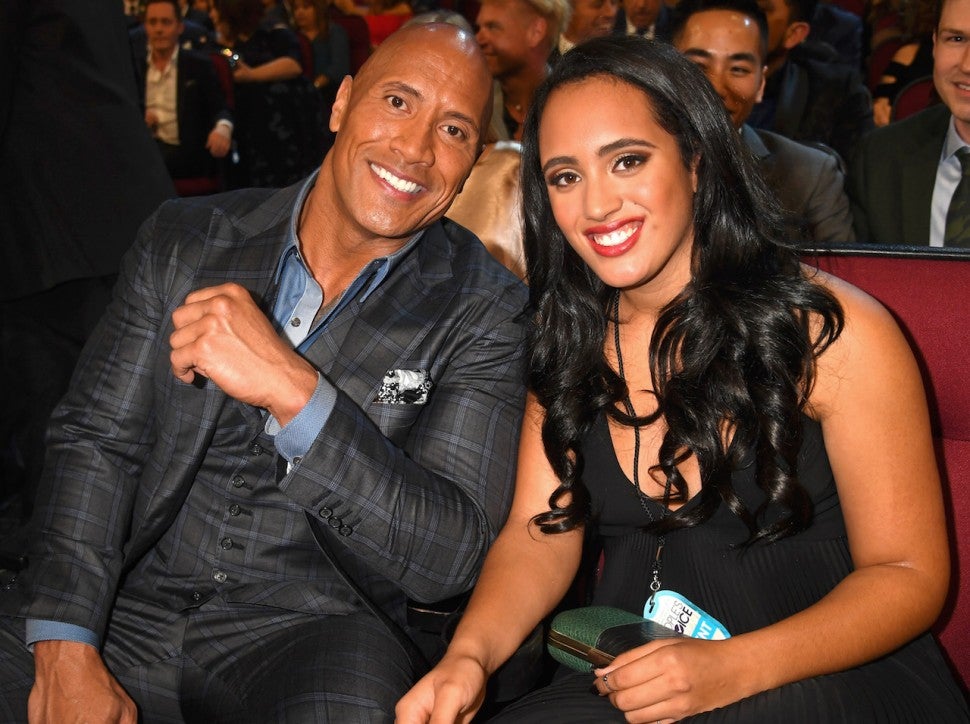 Dwayne The Rock Johnson and daughter Simone