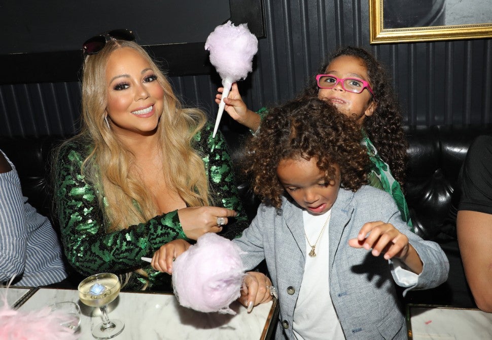 Mariah Carey and her twins