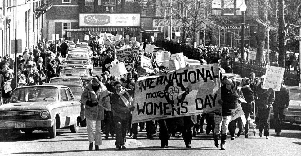 International Women's Day March In Boston