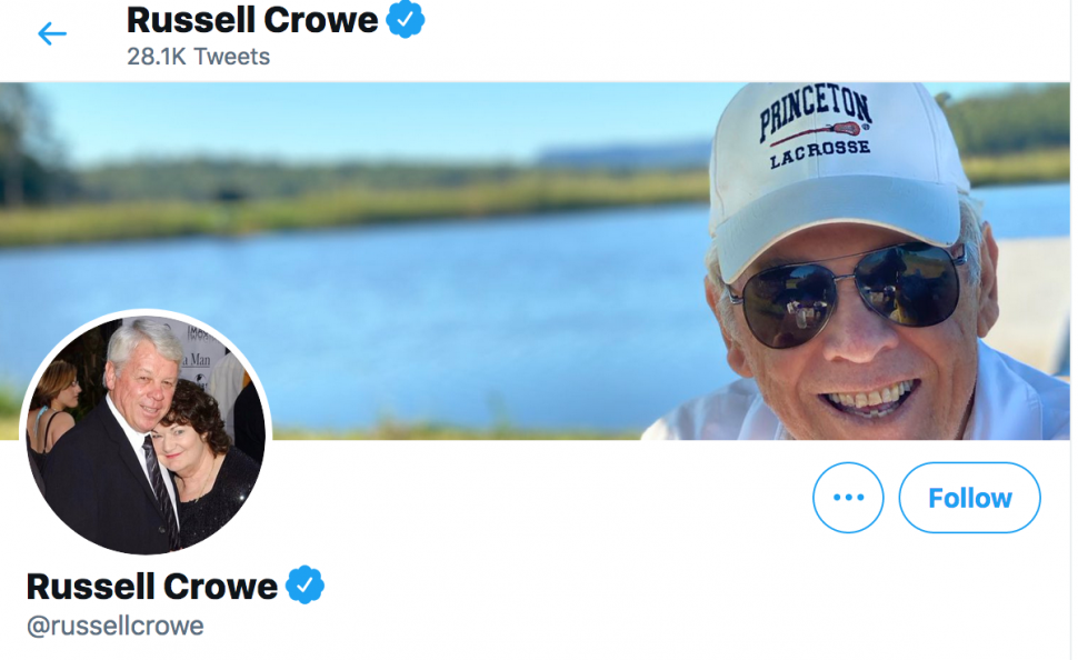 Russell Crowe Twitter