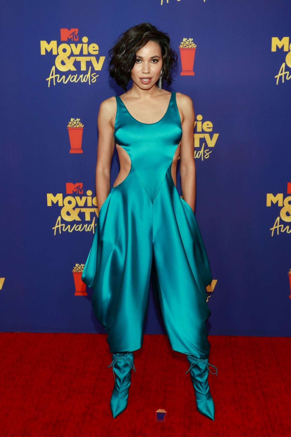 Jurnee Smollett attends the 2021 MTV Movie & TV Awards at the Hollywood Palladium on May 16, 2021 in Los Angeles, California.
