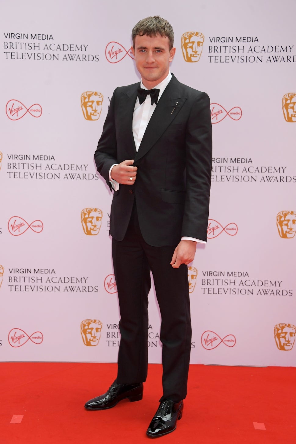  Paul Mescal arrives at the Virgin Media British Academy Television Awards 2021 at Television Centre on June 6, 2021 in London, England. 