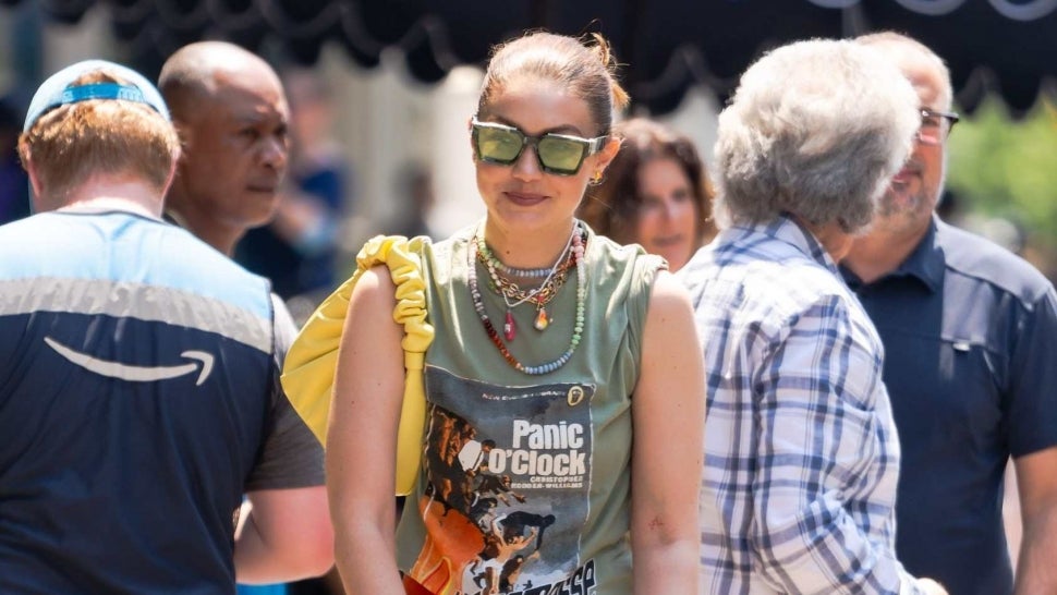 Gigi Hadid is seen in SoHo on July 06, 2021 in New York City