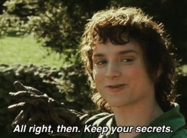 Frodo Baggins Keep Your Secrets