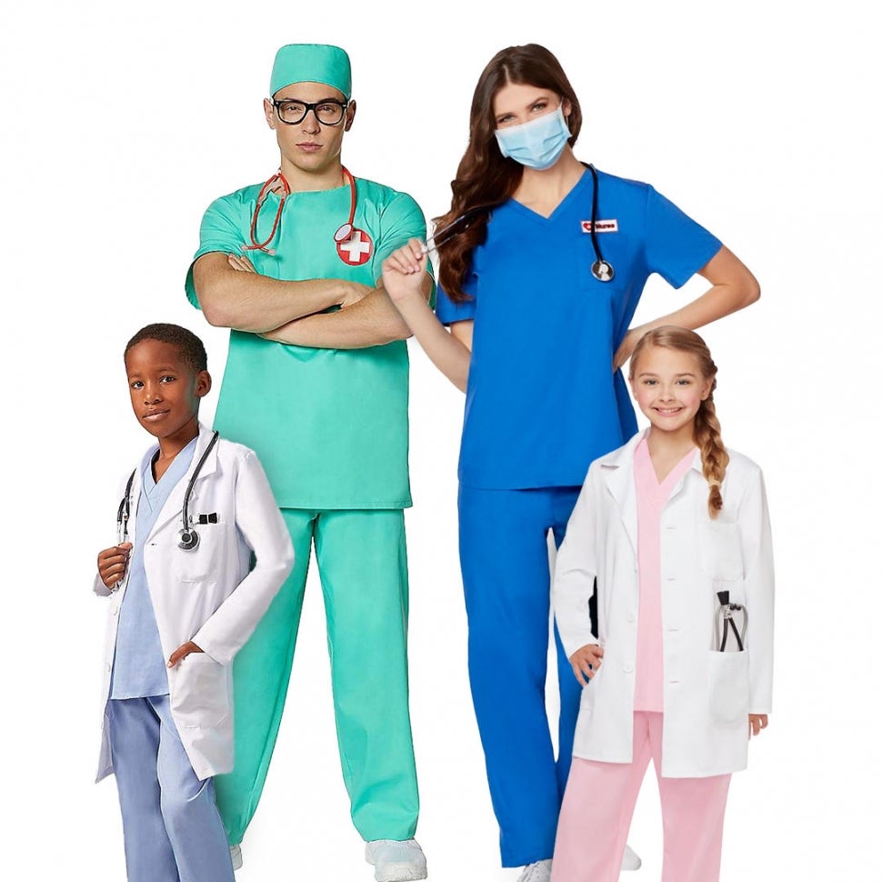 Doctors and nurses family costume