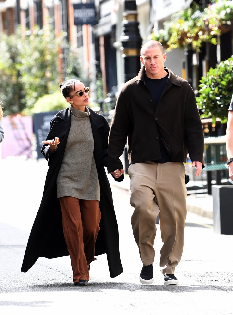 Channing Tatum and Zoe Kravitz hold hands in London