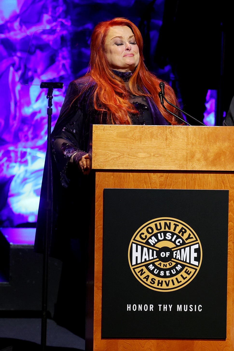Wynonna Judd speaks onstage for the class of 2021 medallion ceremony at Country Music Hall of Fame and Museum on May 01, 2022 in Nashville, Tennessee.