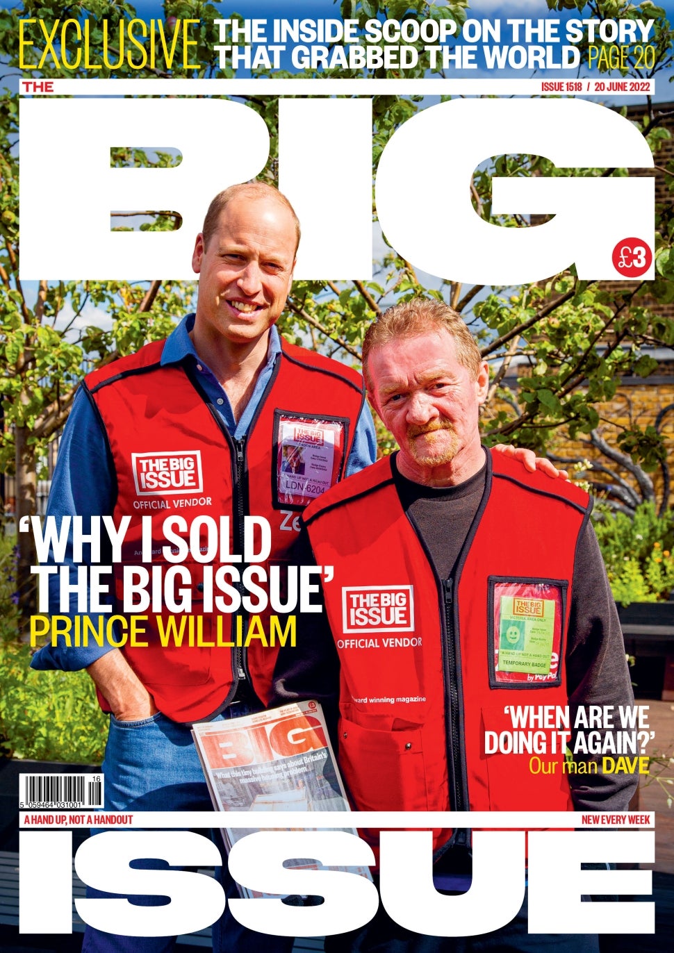 Prince William sells Big Issue magazine to celebrate 40th birthday 