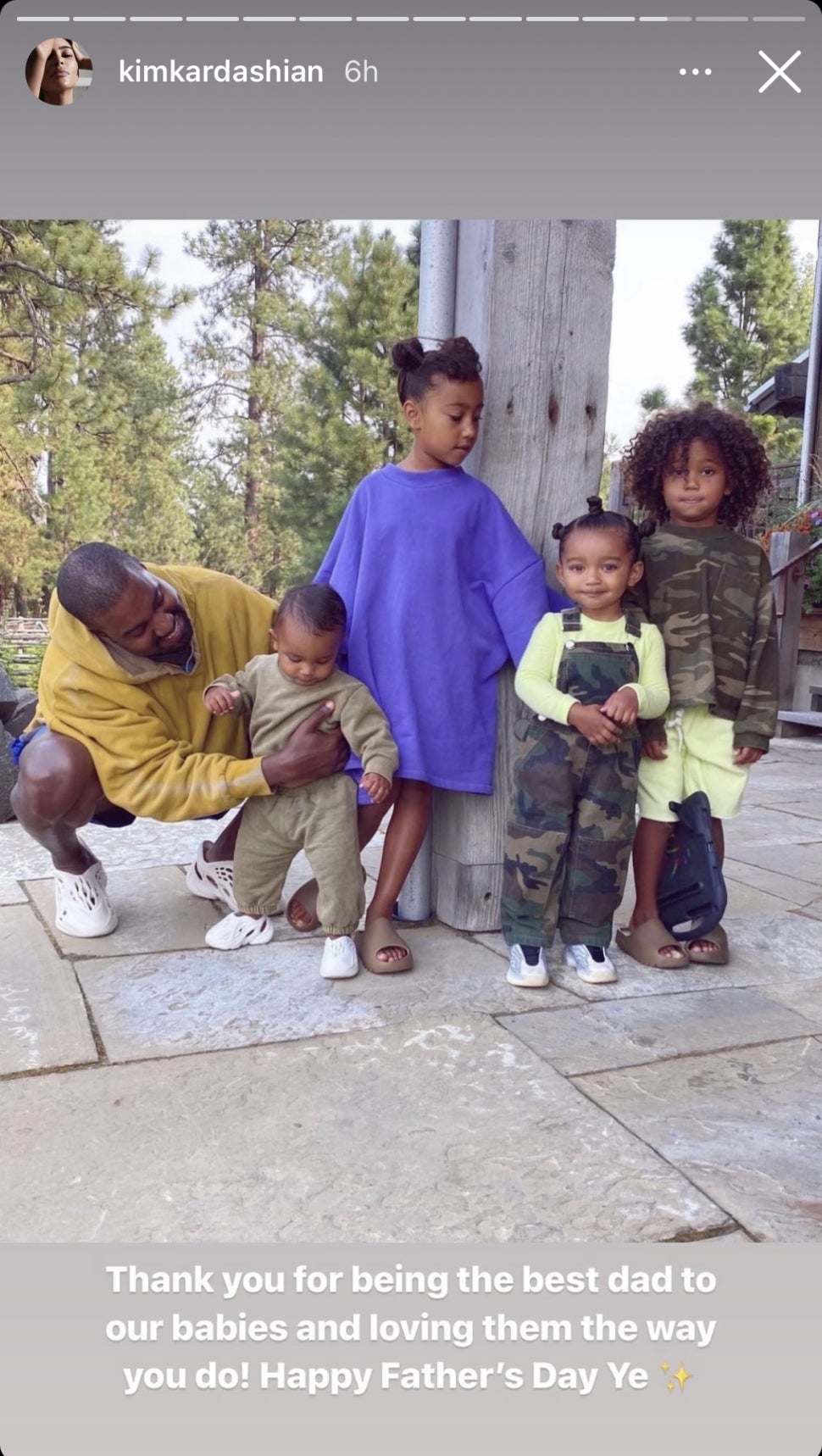 Kim Kardashian wishes Kanye West happy father's day