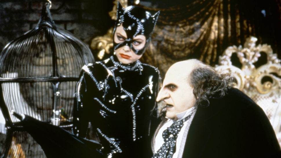 Michelle Pfeiffer as Catwoman and Danny DeVito as the Penguin in 'Batman Returns.'