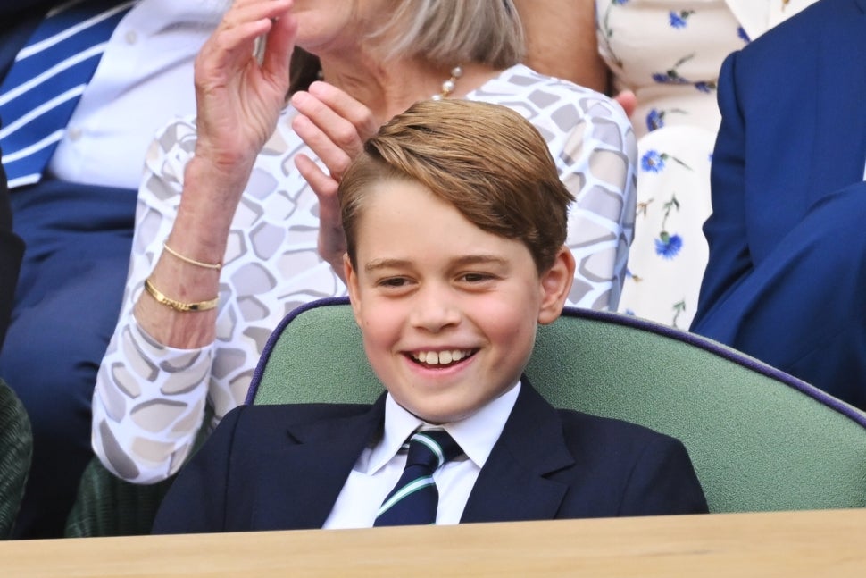 Prince George Attends Wimbledon Men's Finals