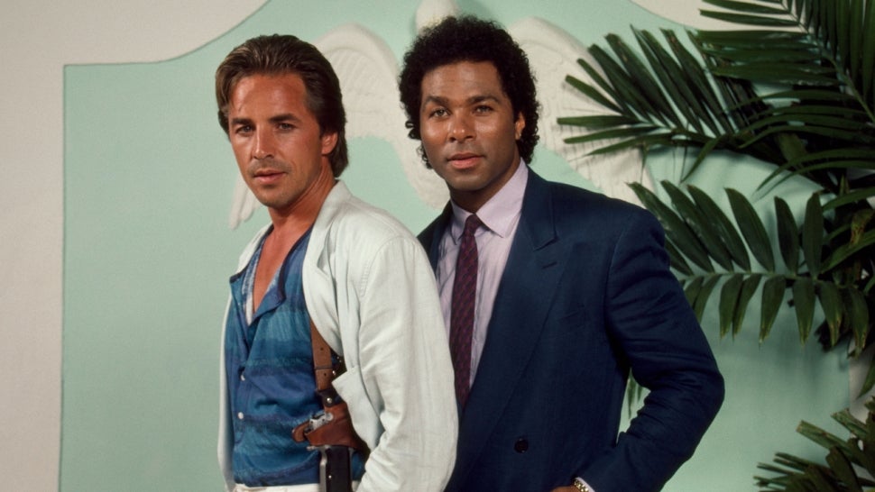 Don Johnson and Philip Michael Thomas on 'Miami Vice.'