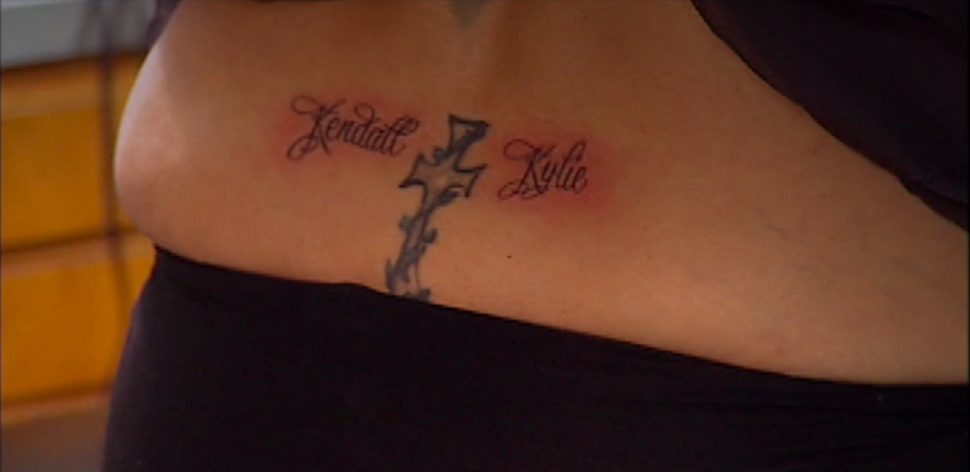 Kris Jenner's tattoo