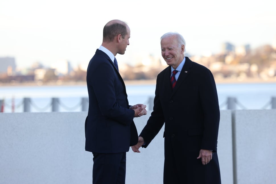 Prince William and President Joe Biden