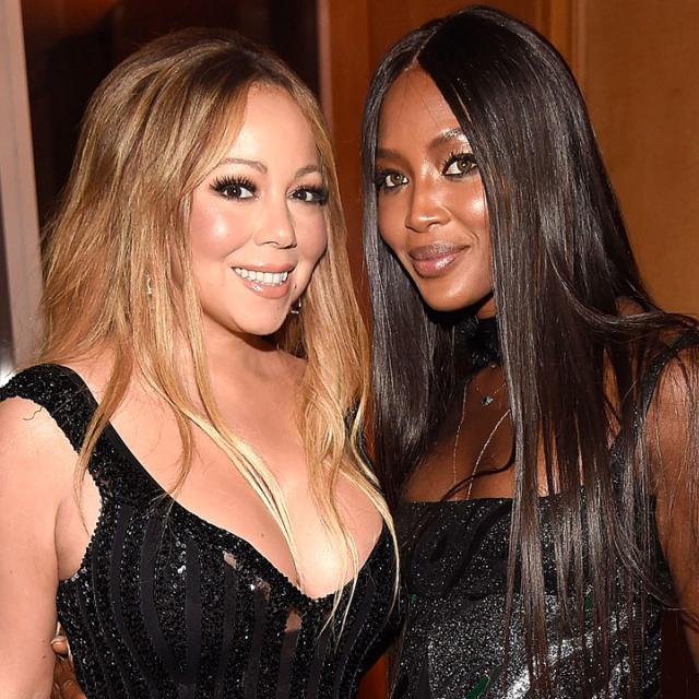 Mariah Carey and Naomi Campbell