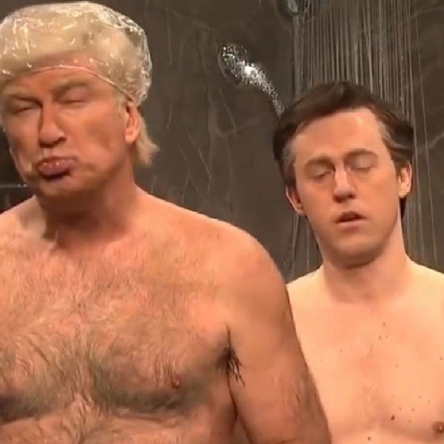 Alec Baldwin as Donald Trump and Alex Moffat as Paul Manafort on New 'Saturday Night Live' Cold Open