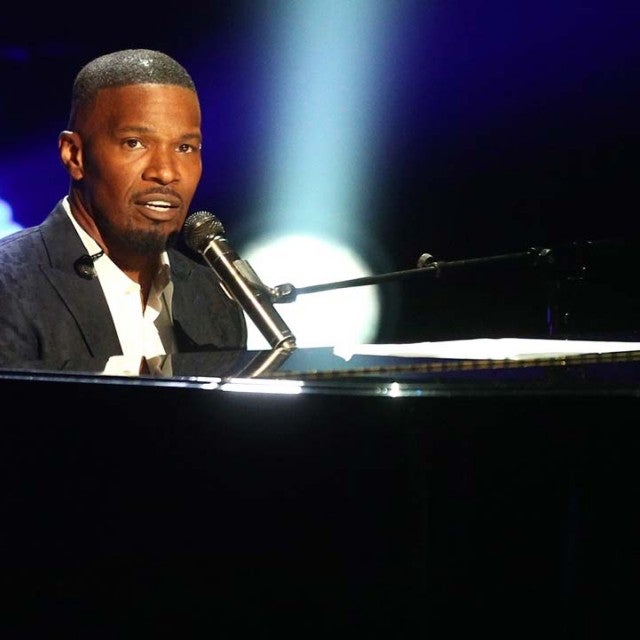 Jamie Foxx performs on stage at the 2018 BET Awards in LA on June 24