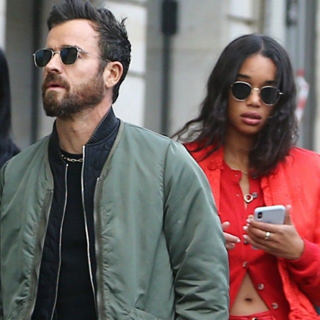 Justin Theroux and Laura Harrier