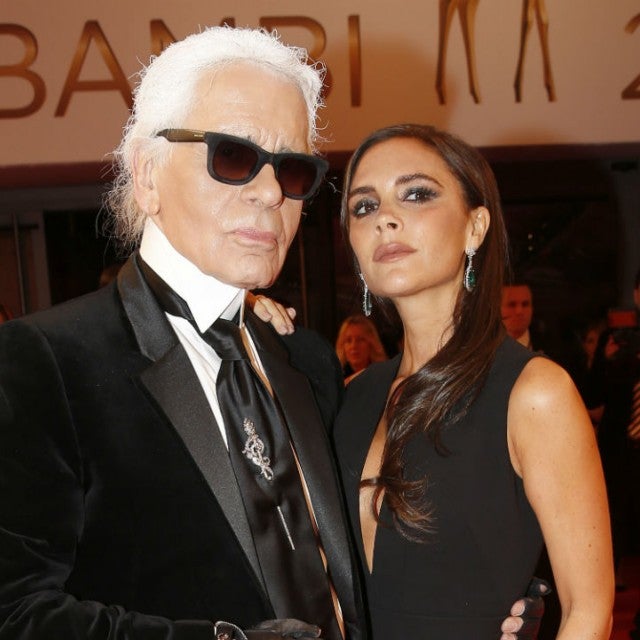 Karl Lagerfeld and Victoria Beckham