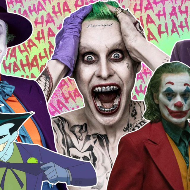 Joker, Jack Nicholson, Joaquin Phoenix, Jared Leto, Heath Ledger