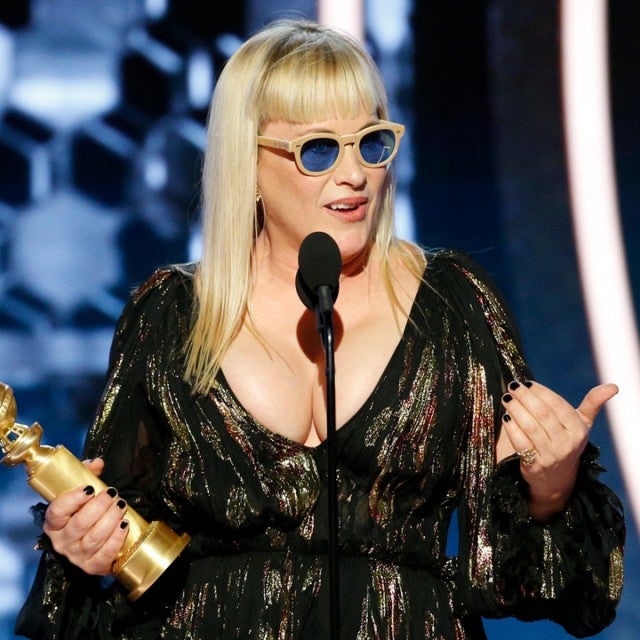 patricia arquette on stage during 2020 golden globe awards