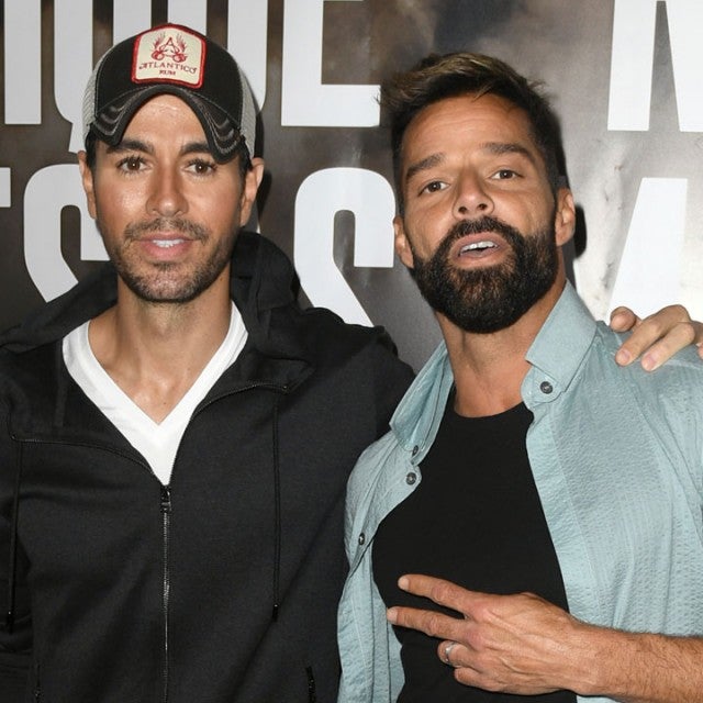 Enrique Iglesias and Ricky Martin hold a press conference in weho