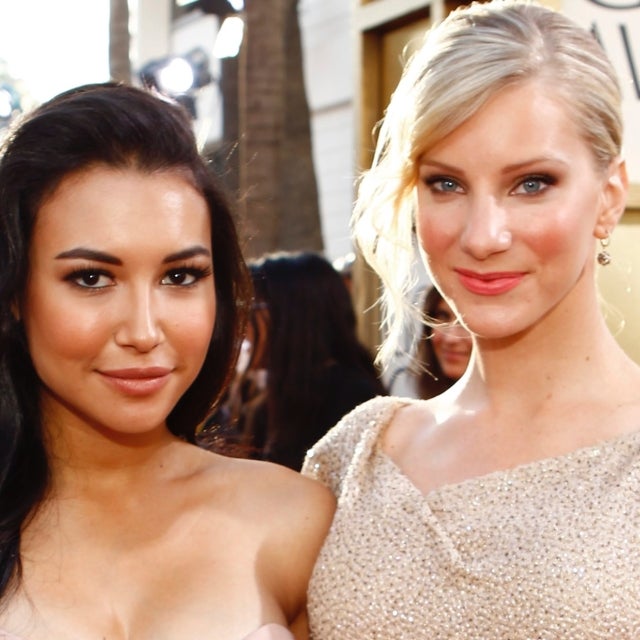 Naya Rivera, Heather Morris arrive at the 68th Annual Golden Globe Awards held at the Beverly Hilton Hotel on January 16, 2011