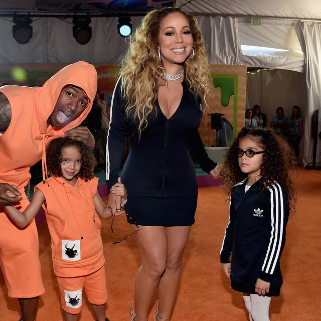 nick cannon and mariah carey with their kids at Nickelodeon's 2017 Kids' Choice Awards