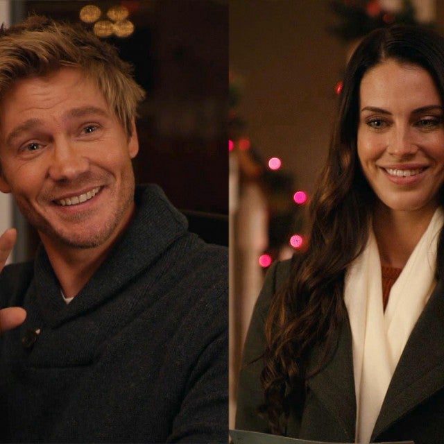 Chad Michael Murray and Jessica Lowndes Have Flirty Banter in Lifetime's 'Too Close for Christmas' (Exclusive)  