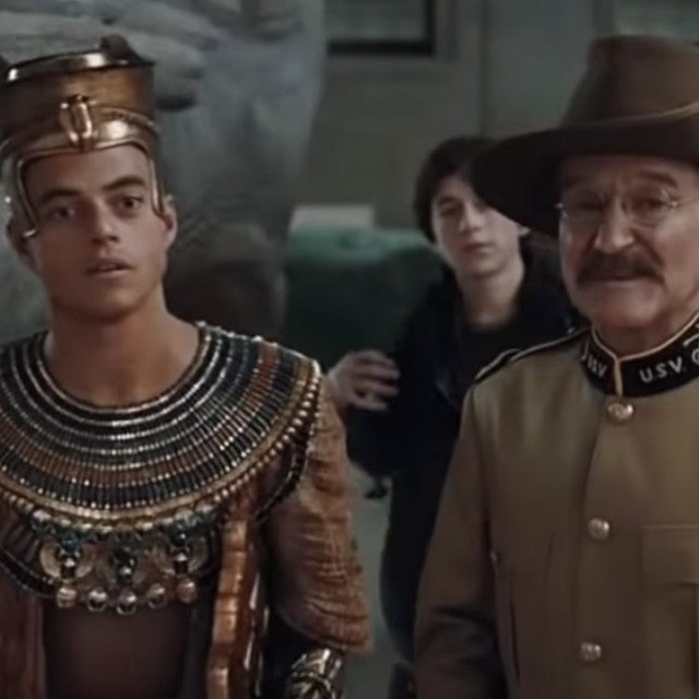 Rami Malek and Robin Williams in 'Night at the Museum'