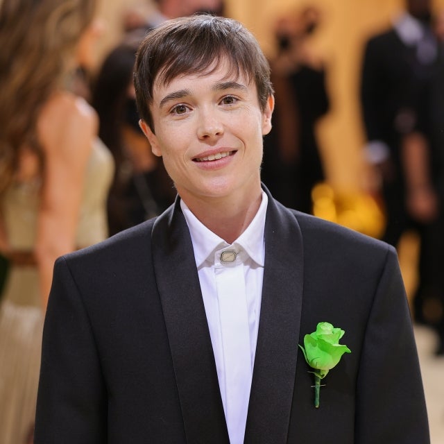 Elliot Page attends The 2021 Met Gala Celebrating In America: A Lexicon Of Fashion at Metropolitan Museum of Art on September 13, 2021 in New York City