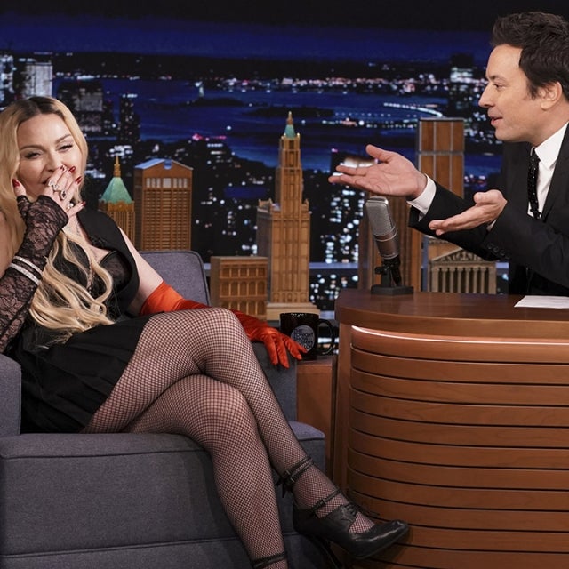 Madonna during an interview with host Jimmy Fallon on Thursday, October 7, 2021